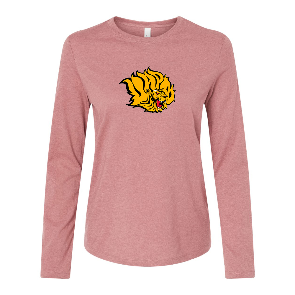 BELLA CANVAS Women’s Arkansas PB Golden Lions Jersey Long Sleeve Tee