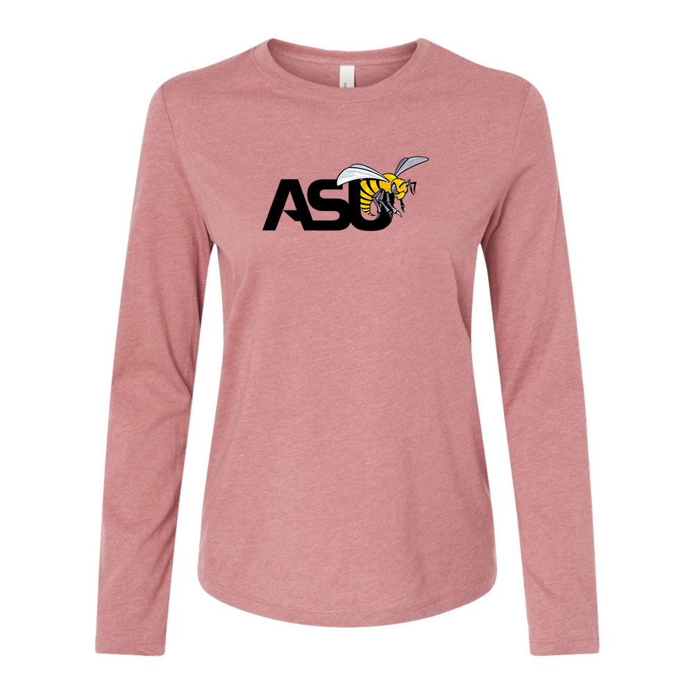 BELLA CANVAS Women’s Alabama State Hornets  Jersey Long Sleeve Tee