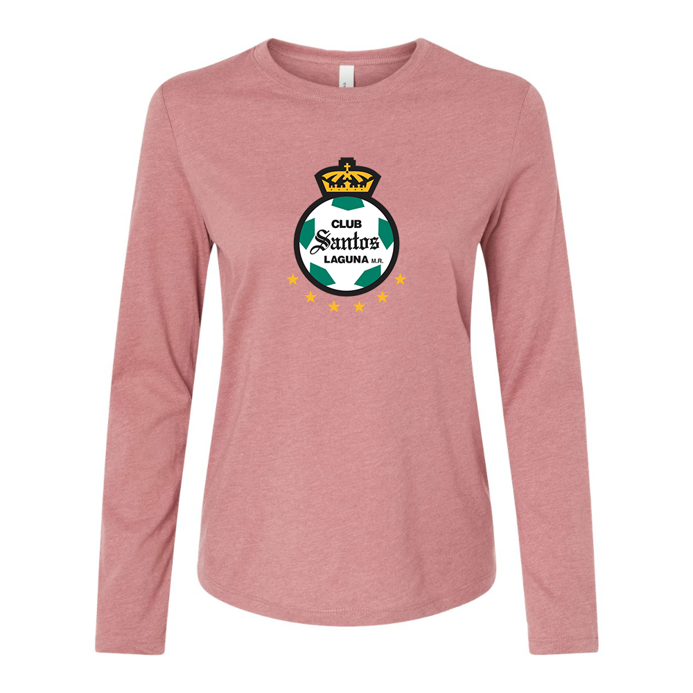 BELLA CANVAS Women’s Santos Laguna Soccer Jersey Long Sleeve Tee