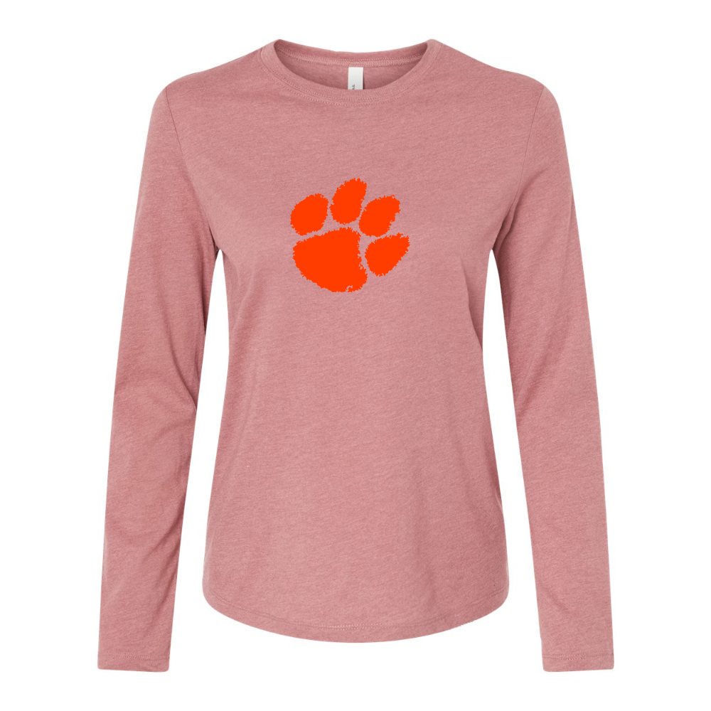 BELLA CANVAS Clemson Tigers Jersey Long Sleeve Tee