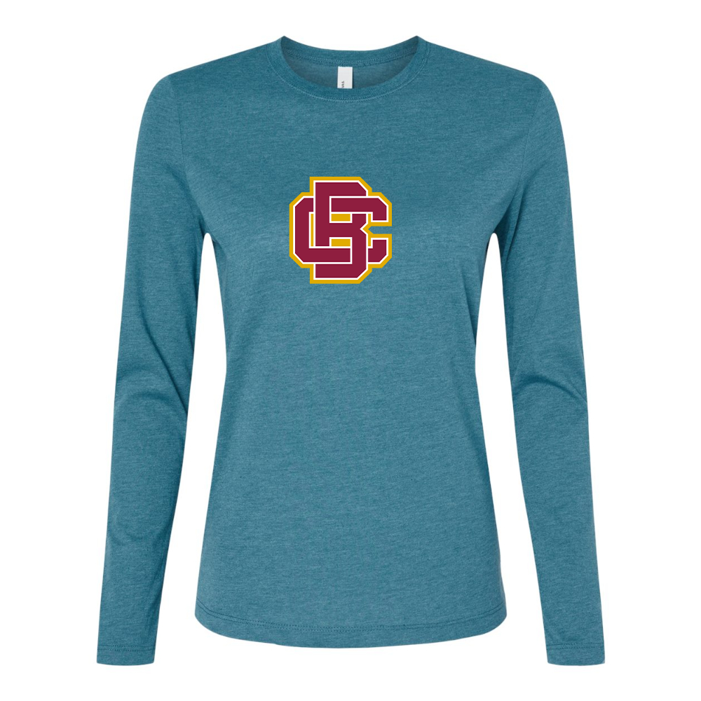 BELLA CANVAS Women’s Bethune Cookman Wildcats  Jersey Long Sleeve Tee
