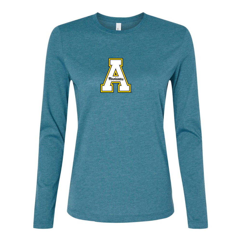 BELLA CANVAS Women’s Appalachian State Mountaineers Jersey Long Sleeve Tee