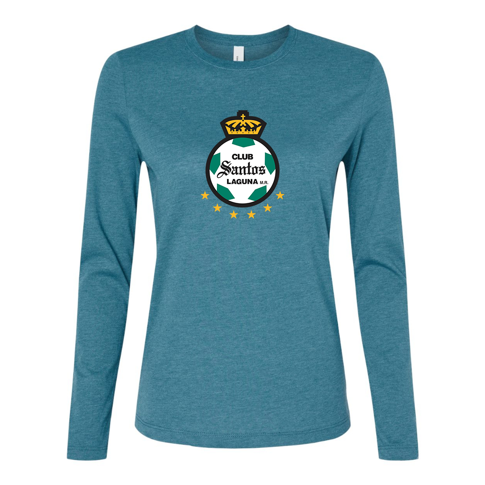 BELLA CANVAS Women’s Santos Laguna Soccer Jersey Long Sleeve Tee