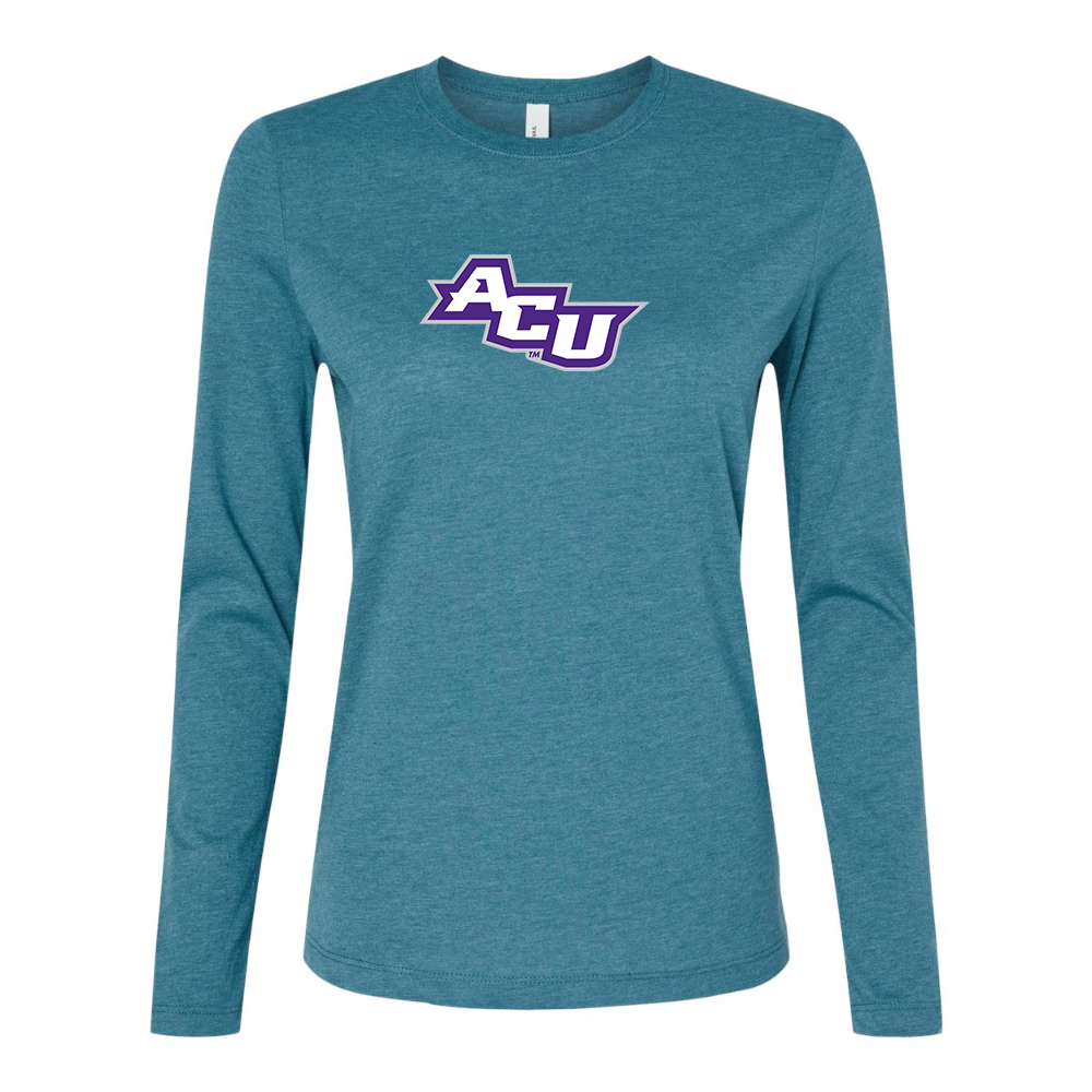 BELLA CANVAS Women’s Abilene Christian Wildcats  Jersey Long Sleeve Tee