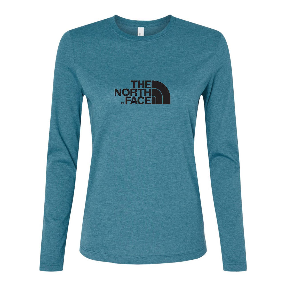 BELLA CANVAS Women’s The North Face Black  Jersey Long Sleeve Tee