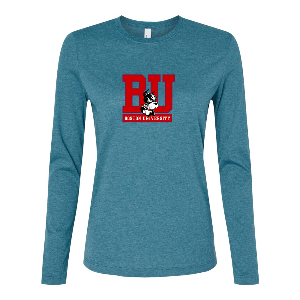 BELLA CANVAS Boston University Terriers Jersey Long Sleeve Tee