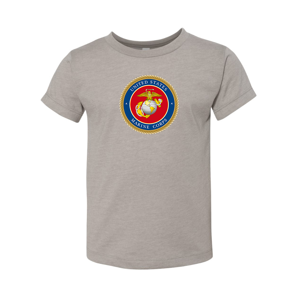 USMC Emblem BELLA  CANVAS Toddler Jersey Tee