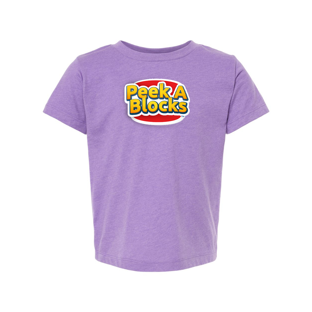 Peek A Blocks BELLA  CANVAS Toddler Jersey Tee