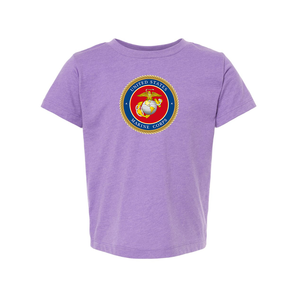USMC Emblem BELLA  CANVAS Toddler Jersey Tee