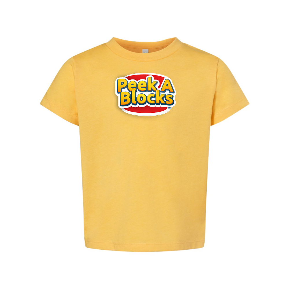 Peek A Blocks BELLA  CANVAS Toddler Jersey Tee