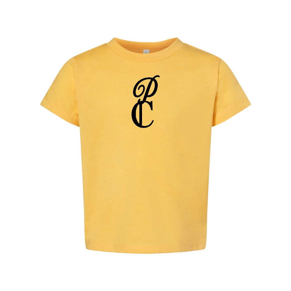 P & C Black BELLA  CANVAS Toddler Jersey Tee