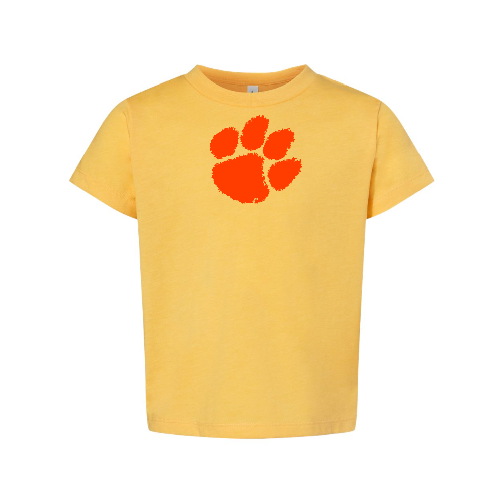 Clemson Tigers BELLA  CANVAS Toddler Jersey Tee