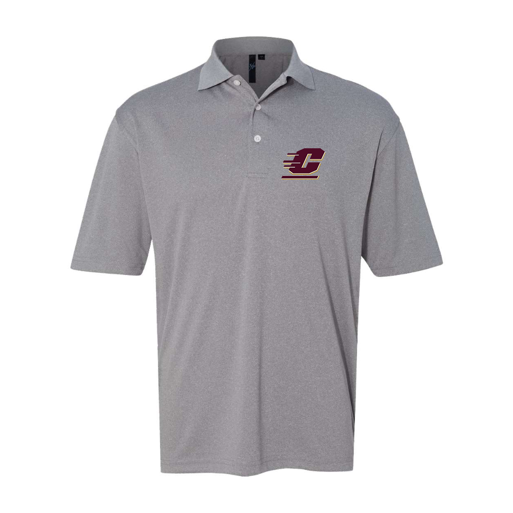 Men's Central Michigan Chippewas  Sierra Pacific Moisture Free Mesh Polo