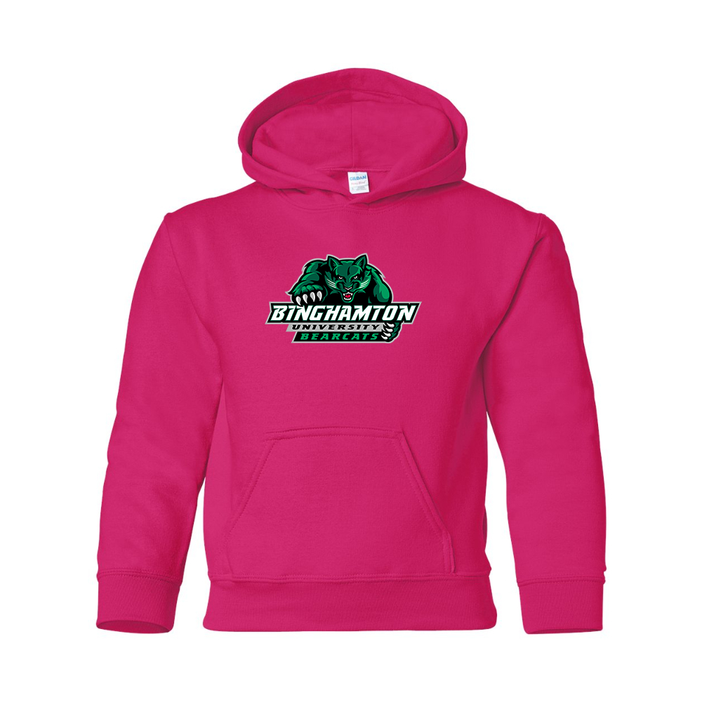 Youth  Binghamton Bearcats  Gildan Heavy Blend  Hooded Sweatshirt