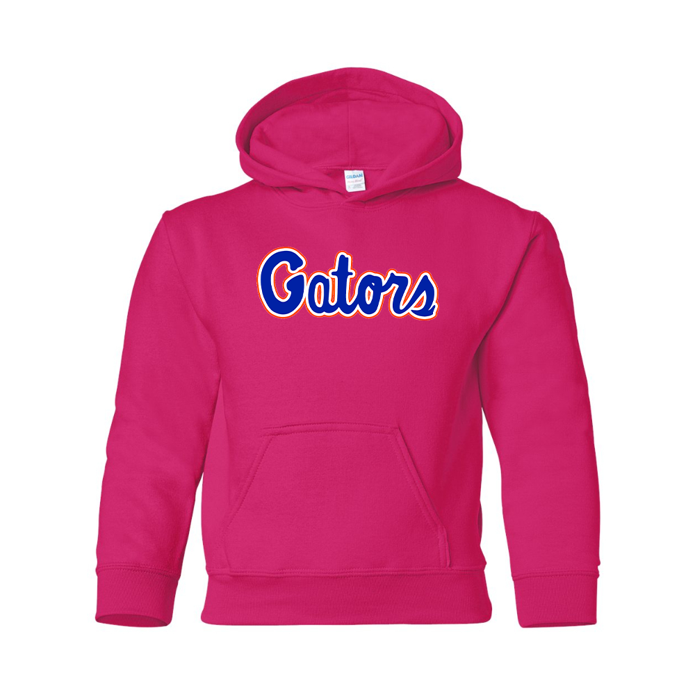 Youth   Florida Gators Script  Gildan Heavy Blend  Hooded Sweatshirt