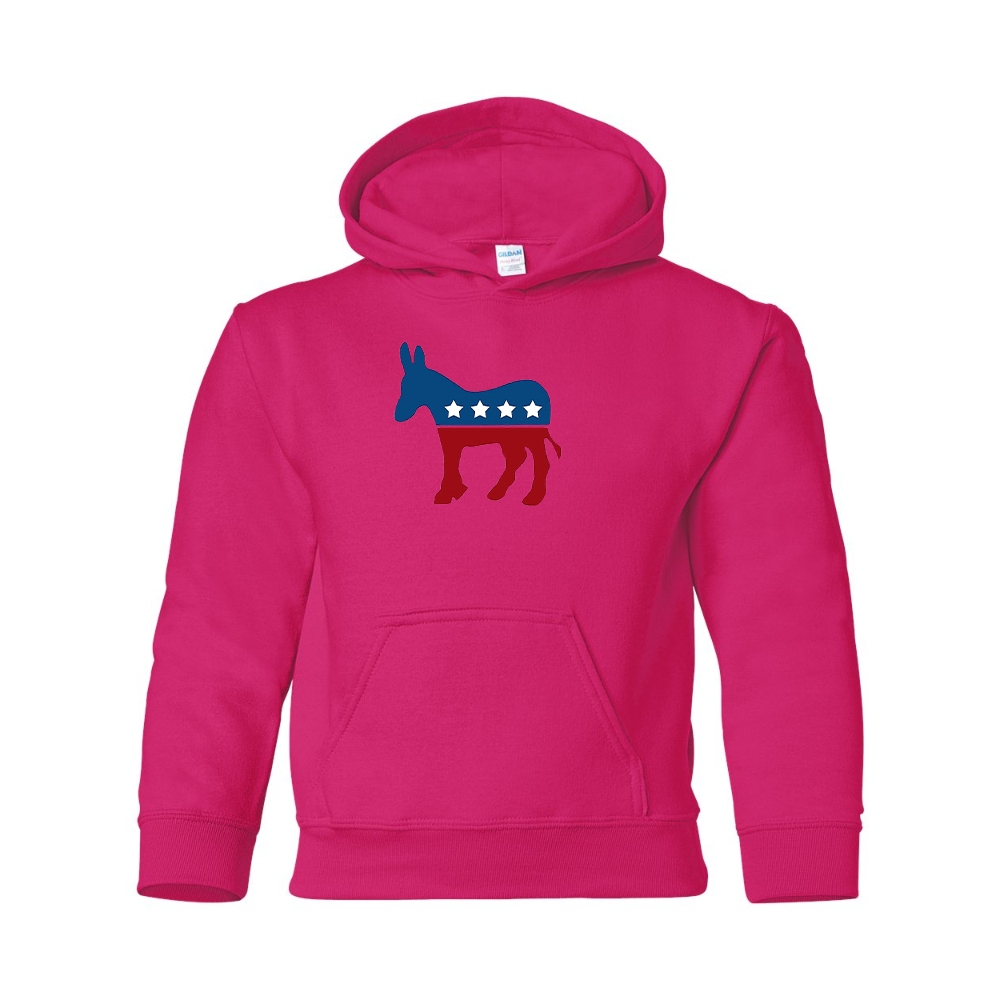 Youth Democrat Election Symbol Gildan Heavy Blend  Hooded Sweatshirt
