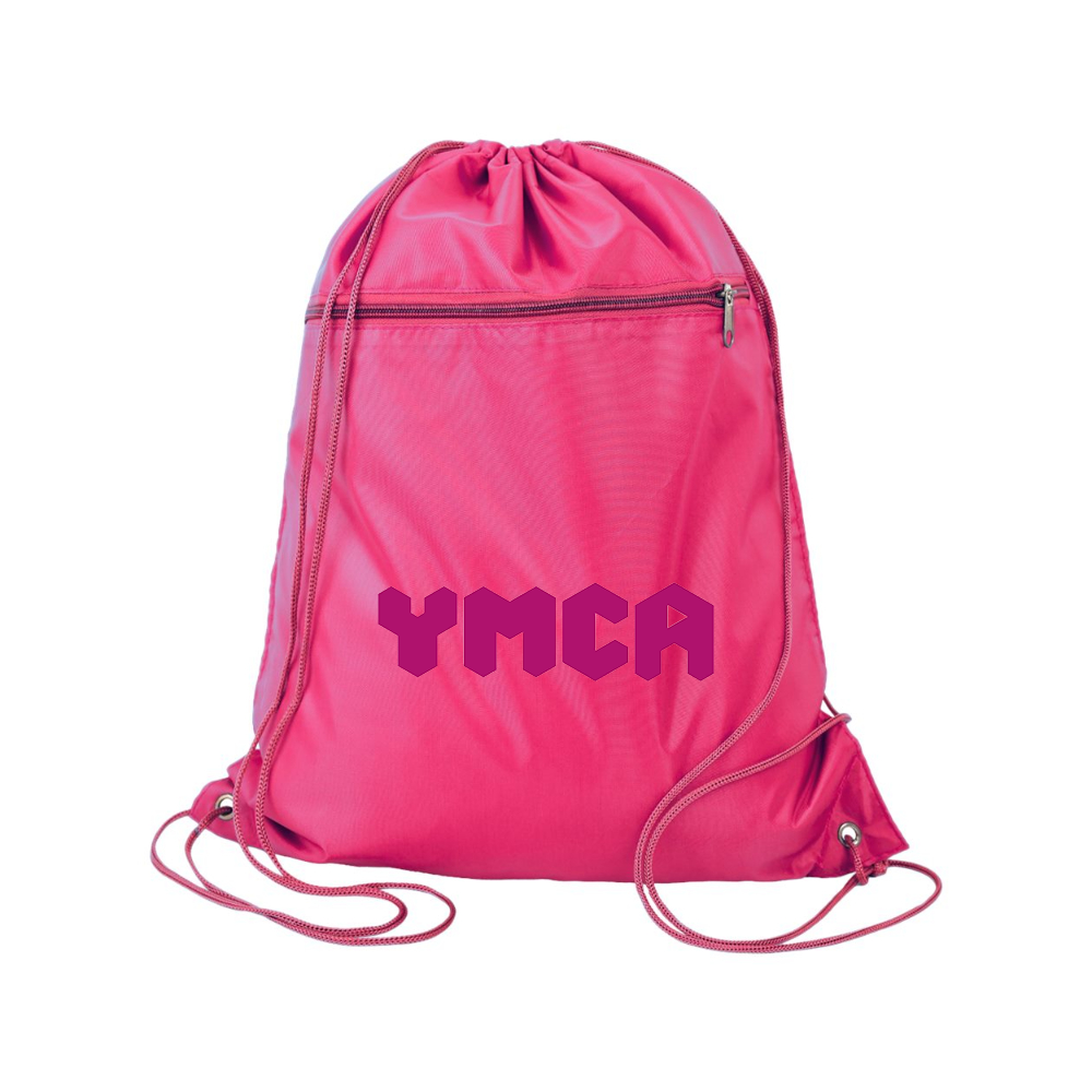 YMCA Mauve Q-Tees - Polyester Cinchpack