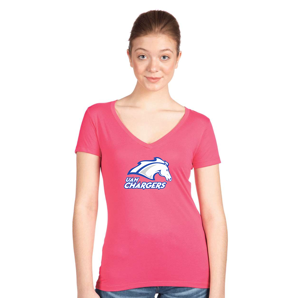 Women's Alabama Huntsville Chargers Next Level V-Neck T-Shirt