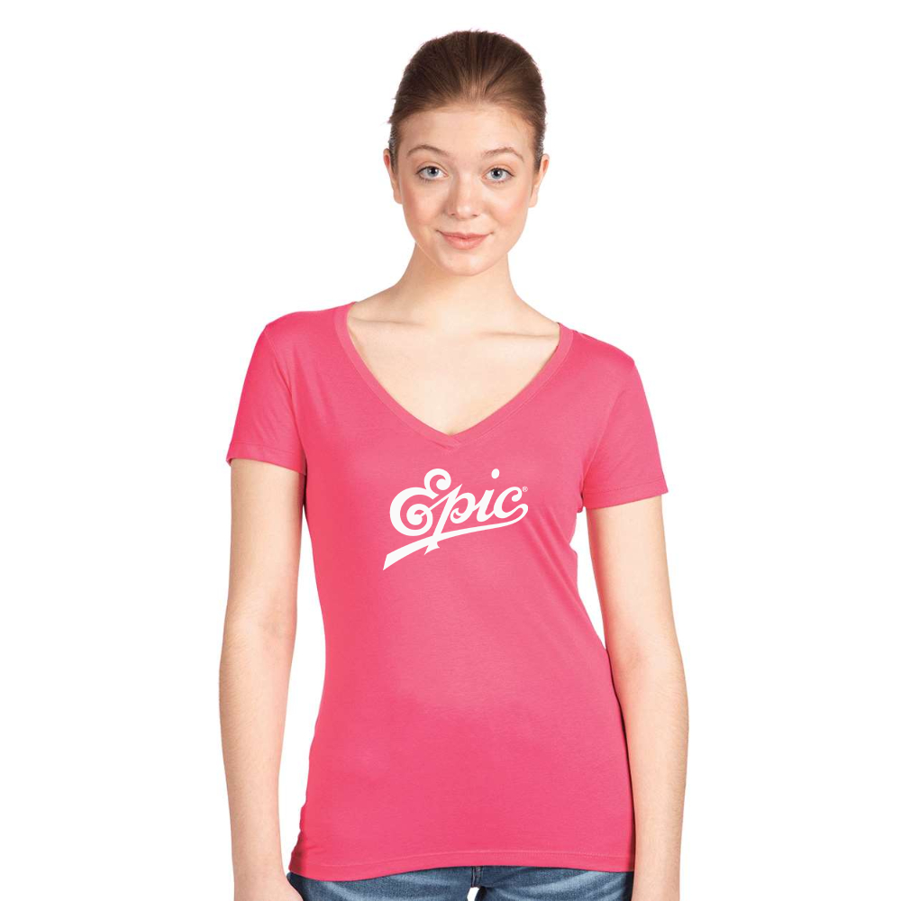 Women's Epic Records Next Level V-Neck T-Shirt