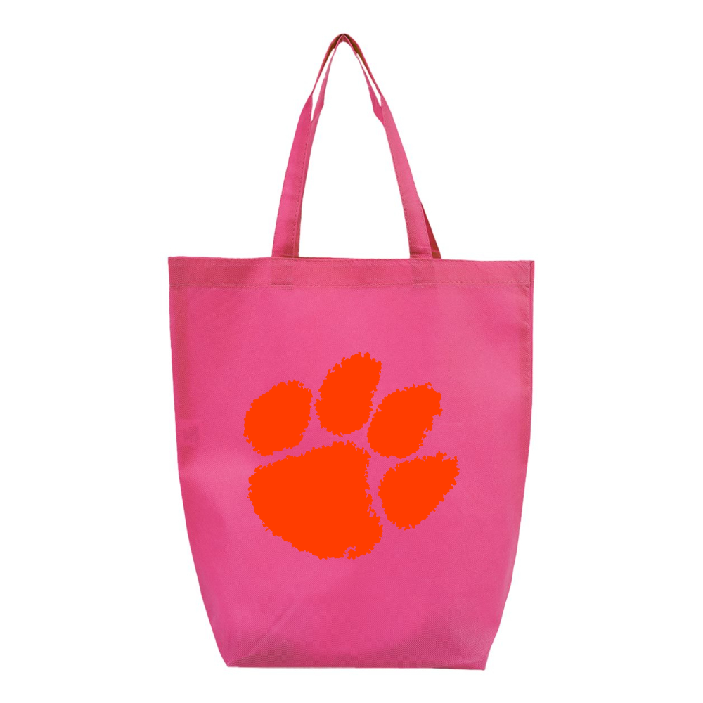 Clemson Tigers Q-Tees Non-Woven Gusset Bottom Tote