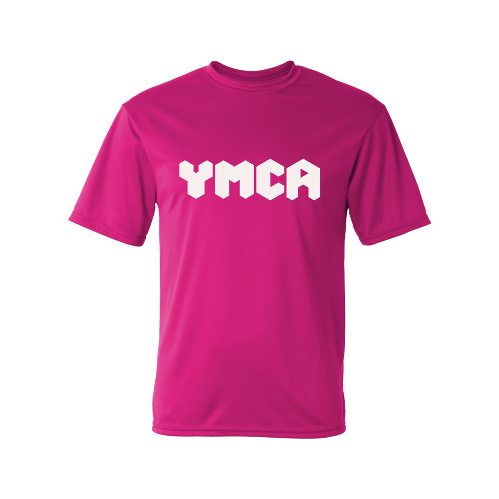 Men's  YMCA Mauve Performance T-Shirt