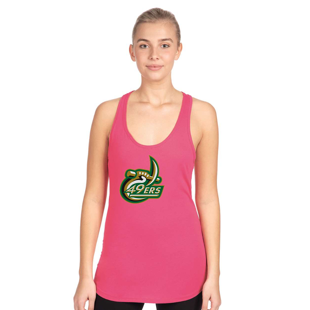 Women's Charlotte 49ers Next Level Ideal Racerback Tank