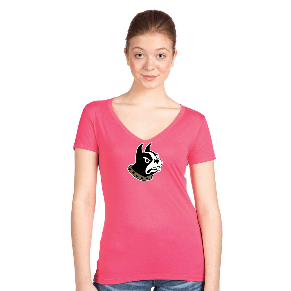 Women's   Woffrd Terriers   Next Level V-Neck T-Shirt