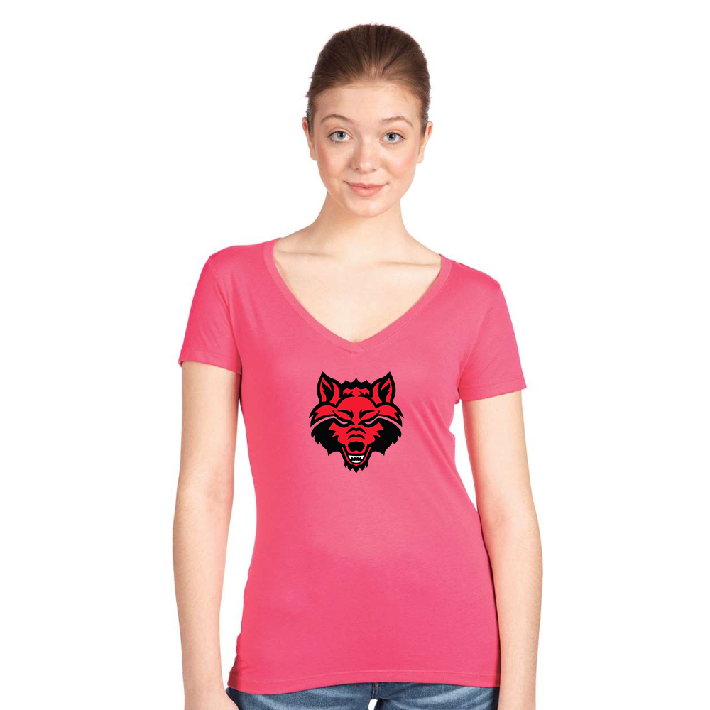 Women's  Arkansas State Red Wolves Next Level V-Neck T-Shirt