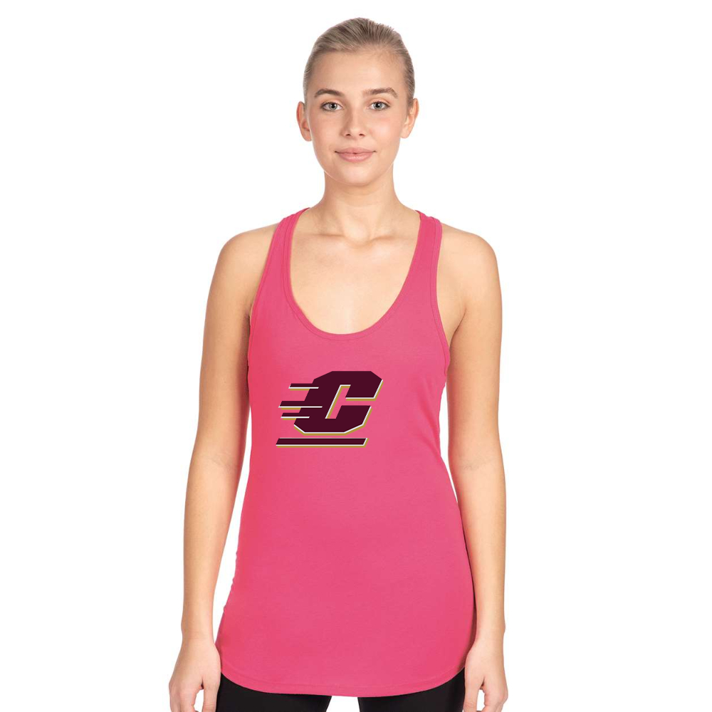 Women's Central Michigan Chippewas  Next Level Ideal Racerback Tank