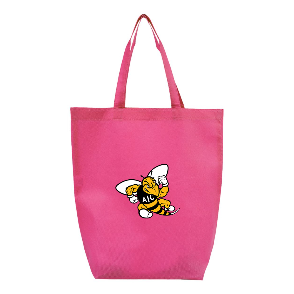 AIC Yellow Jackets  Q-Tees Non-Woven Gusset Bottom Tote