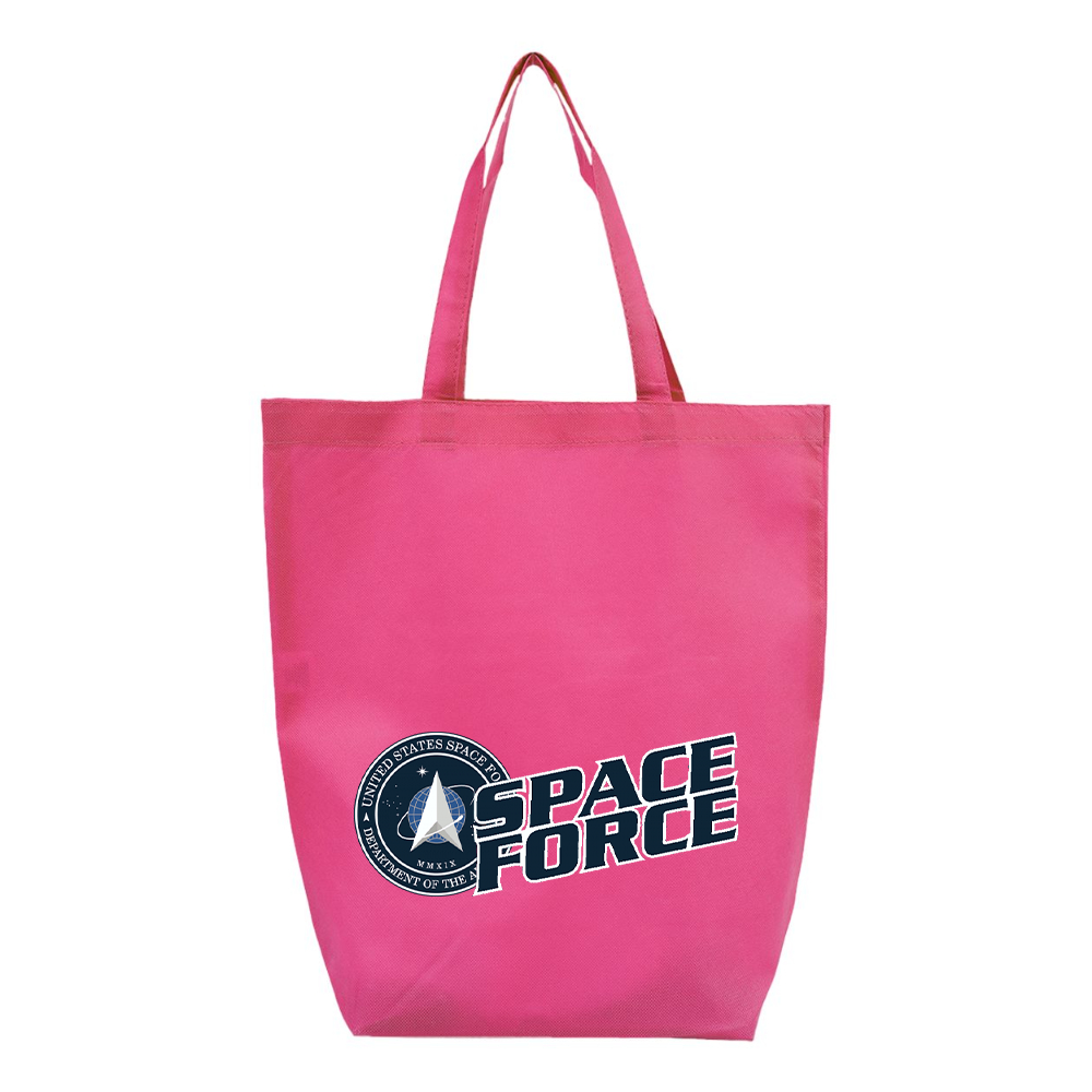 Space Force Q-Tees Non-Woven Gusset Bottom Tote