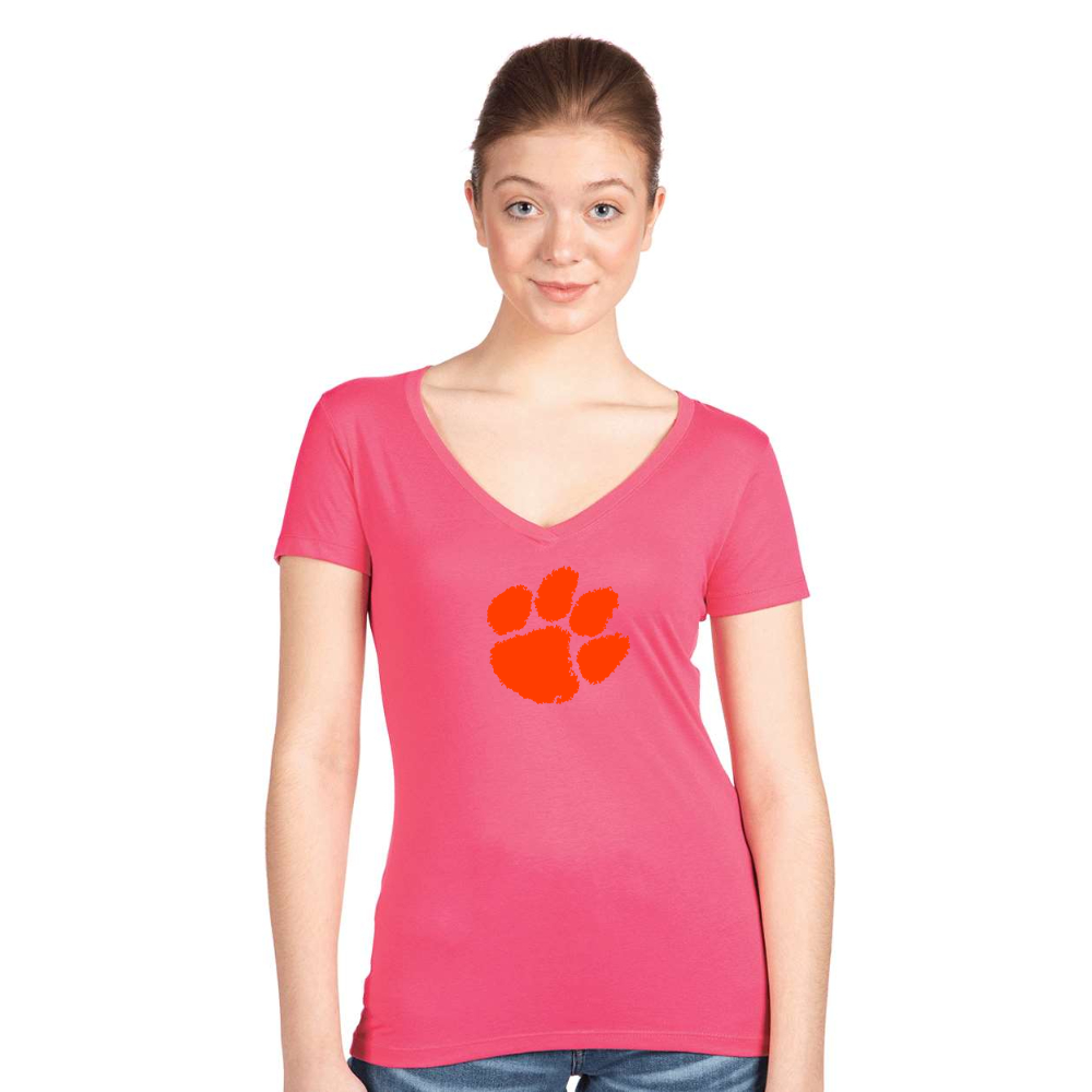 Women's Clemson Tigers Next Level V-Neck T-Shirt