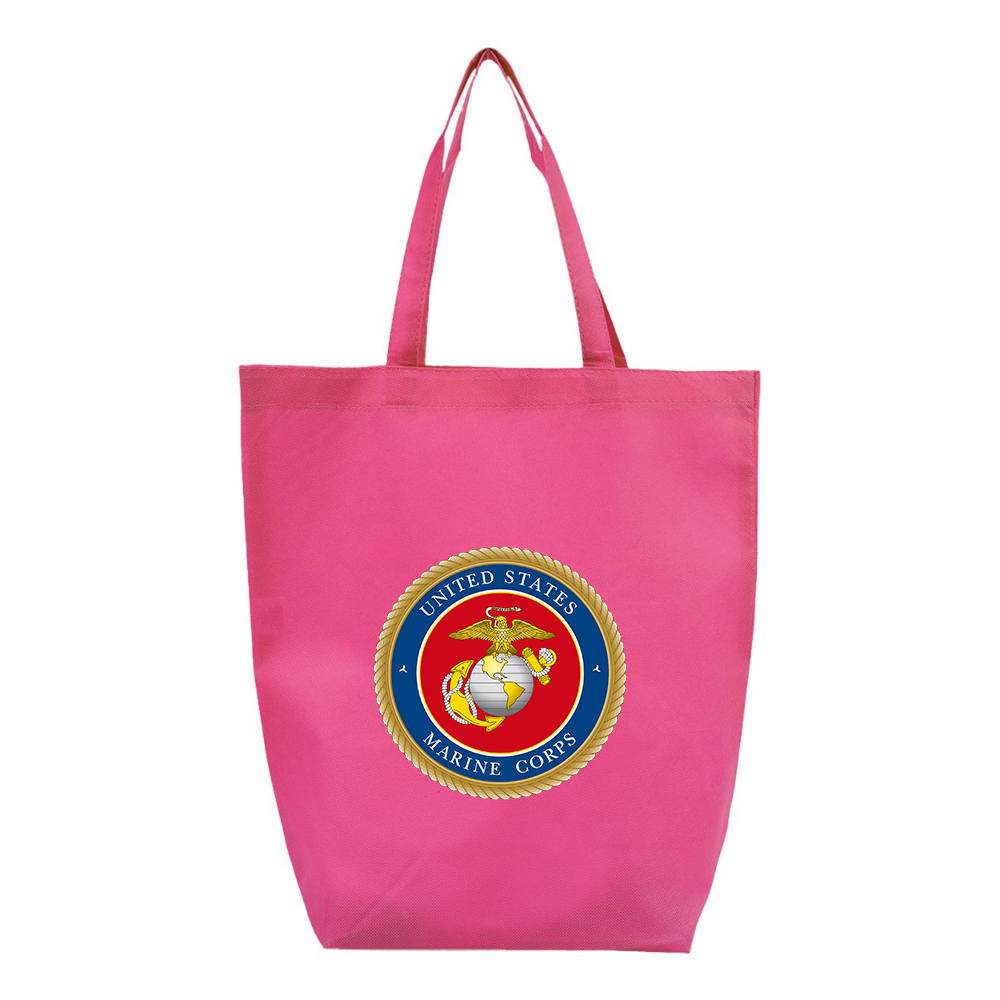 USMC Emblem Q-Tees Non-Woven Gusset Bottom Tote