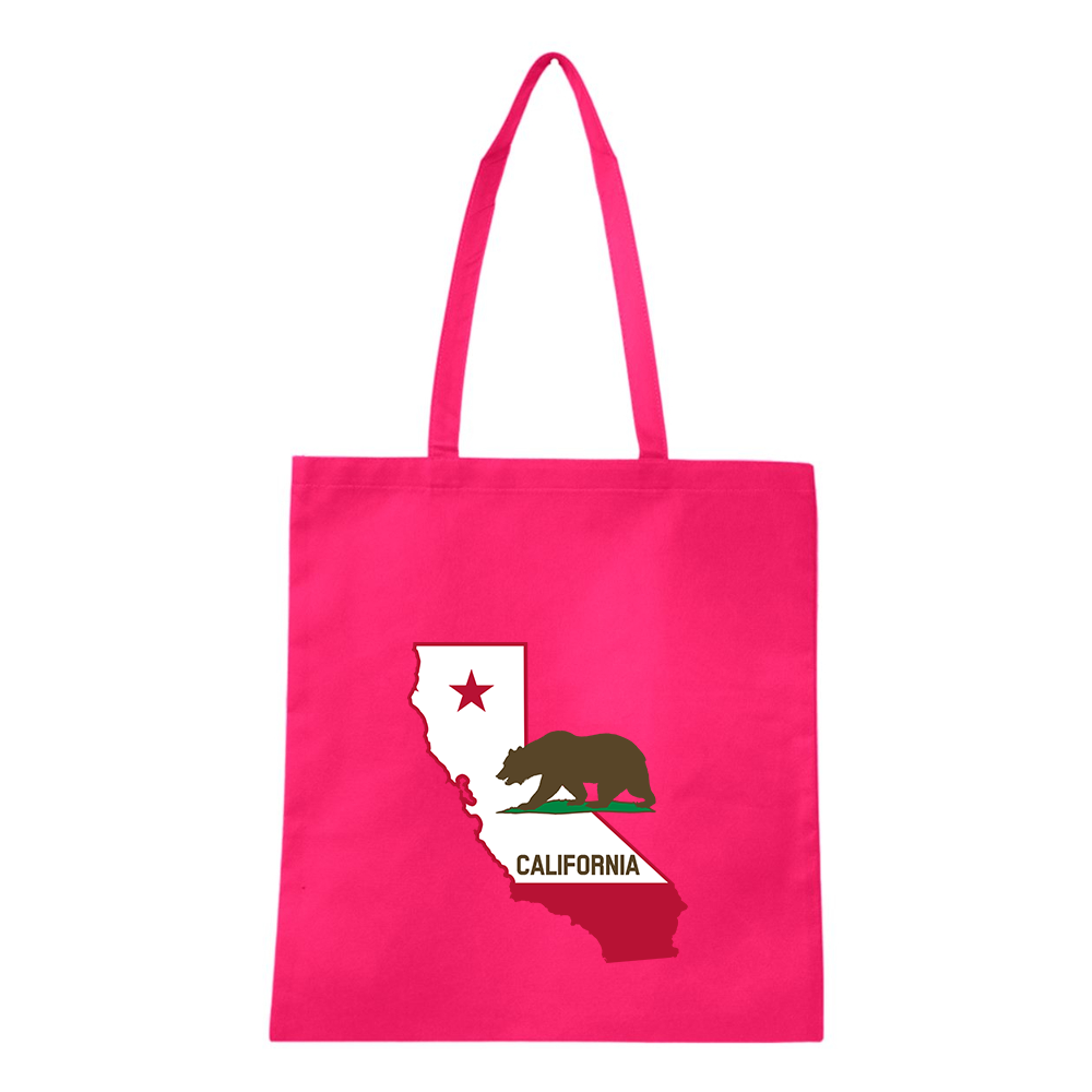 California Bear Map Q-Tees Non-Woven  Tote