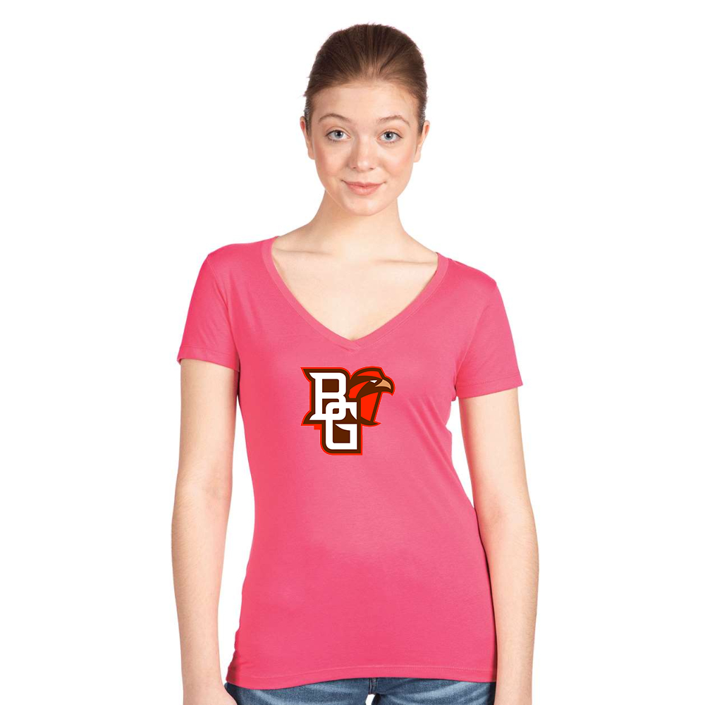 Women's Bowling Green Falcons Next Level V-Neck T-Shirt