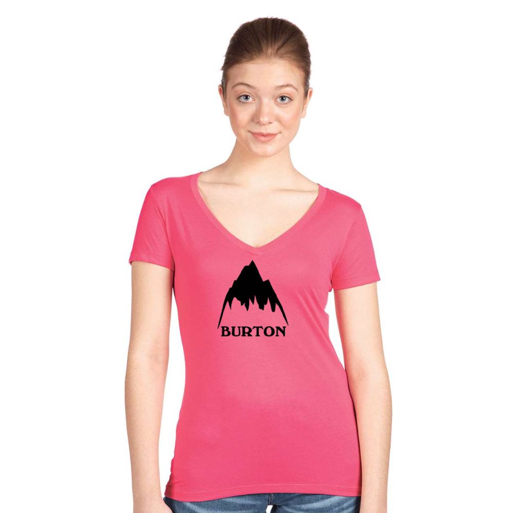 Women's Burton Mountain Next Level V-Neck T-Shirt