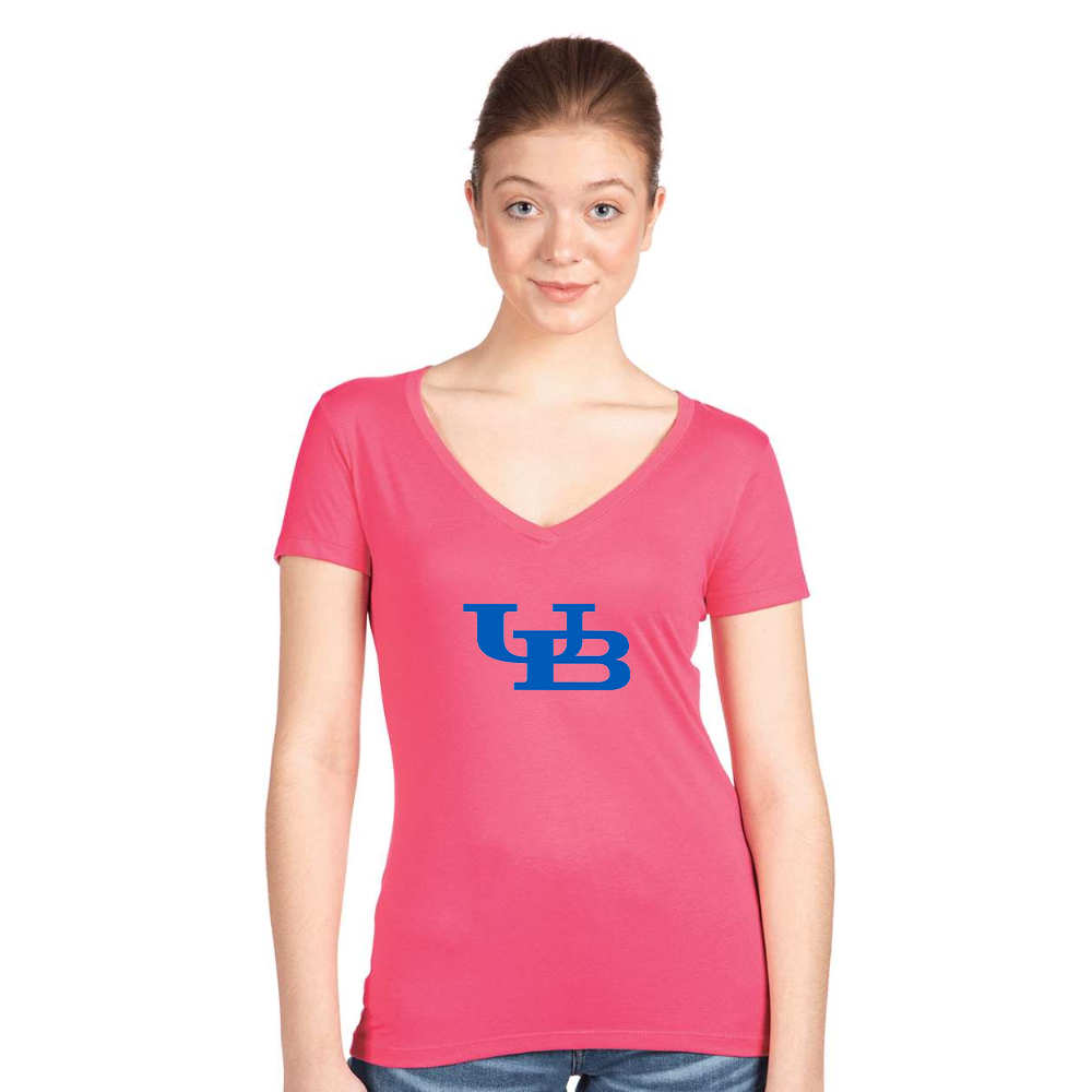 Women's Buffalo Bulls  Next Level V-Neck T-Shirt