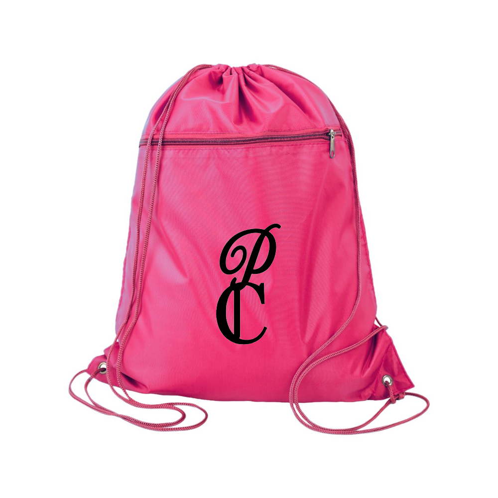 P & C Black  Q-Tees - Polyester Cinchpack