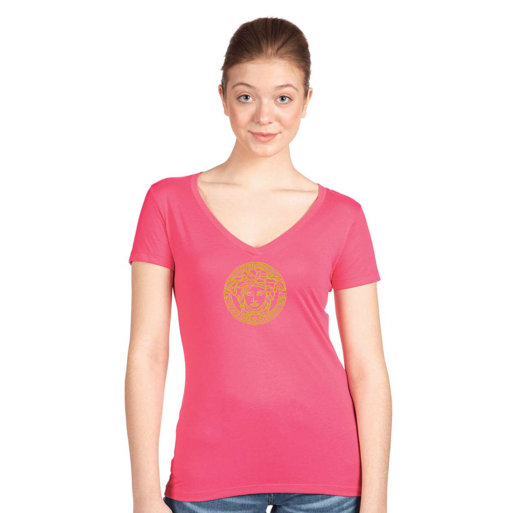 Women's   Versace Thumbnail  Next Level V-Neck T-Shirt