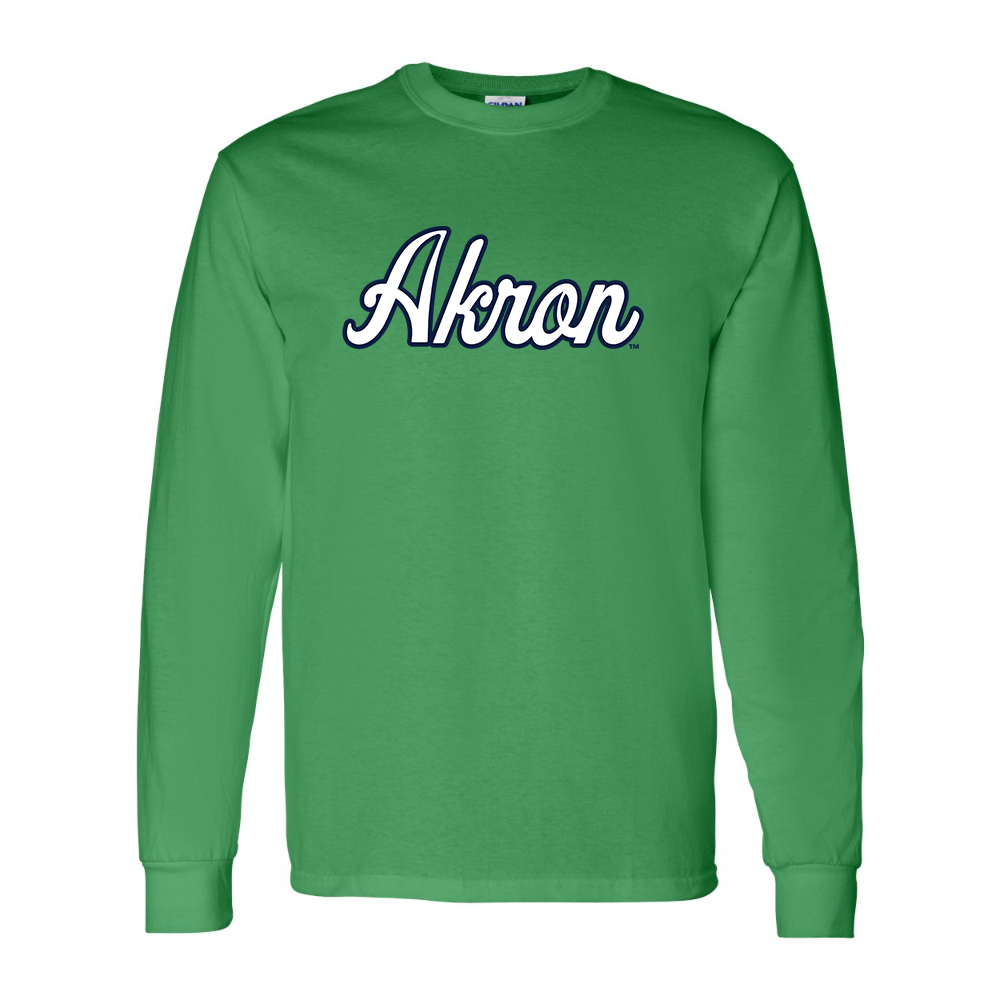 Men's Akron Zips  Gildan Heavy Cotton Long Sleeve T-Shirt
