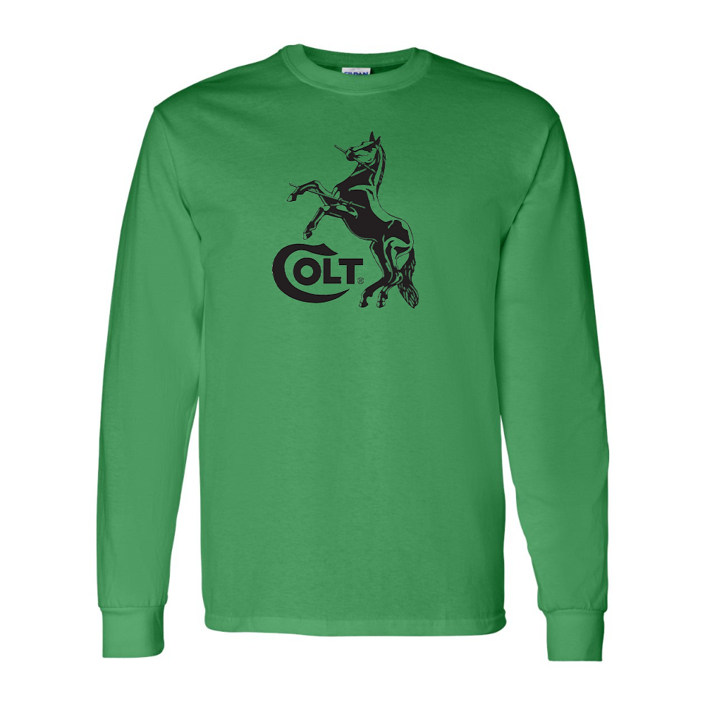 Men's Colt Horse Gildan Heavy Cotton Long Sleeve T-Shirt