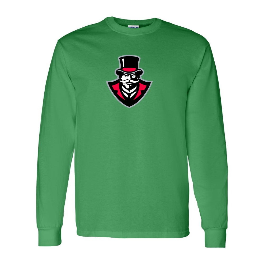 Men's  Austin Peay Governors  Gildan Heavy Cotton Long Sleeve T-Shirt