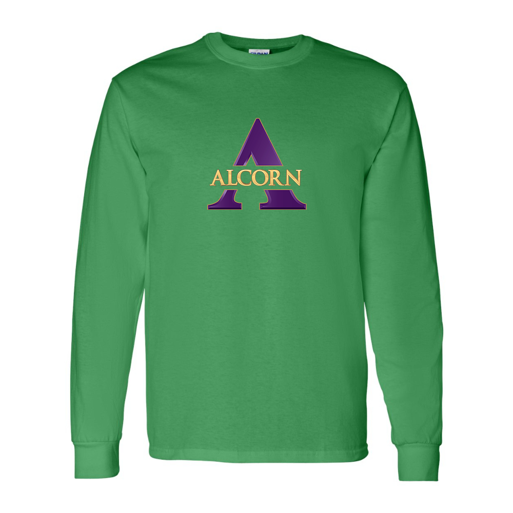 Men's Alcorn State Braves Gildan Heavy Cotton Long Sleeve T-Shirt