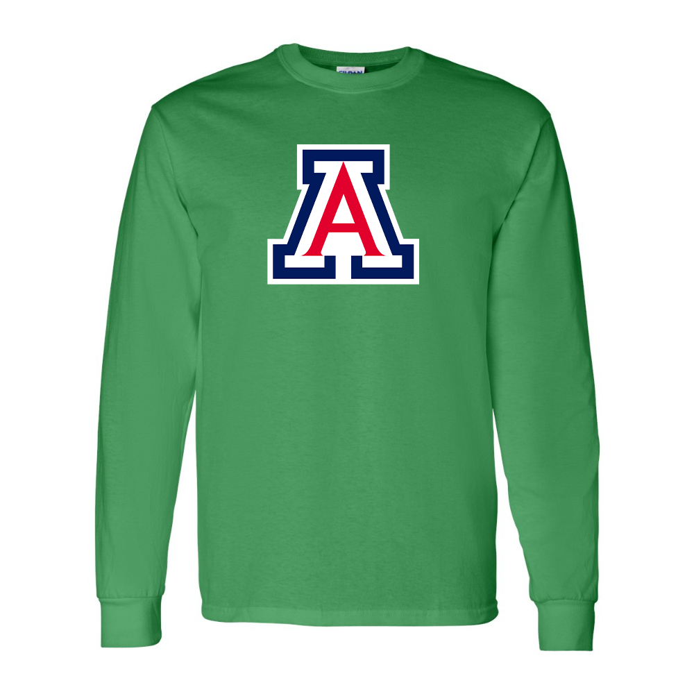 Men's  Arizona Wildcats Gildan Heavy Cotton Long Sleeve T-Shirt