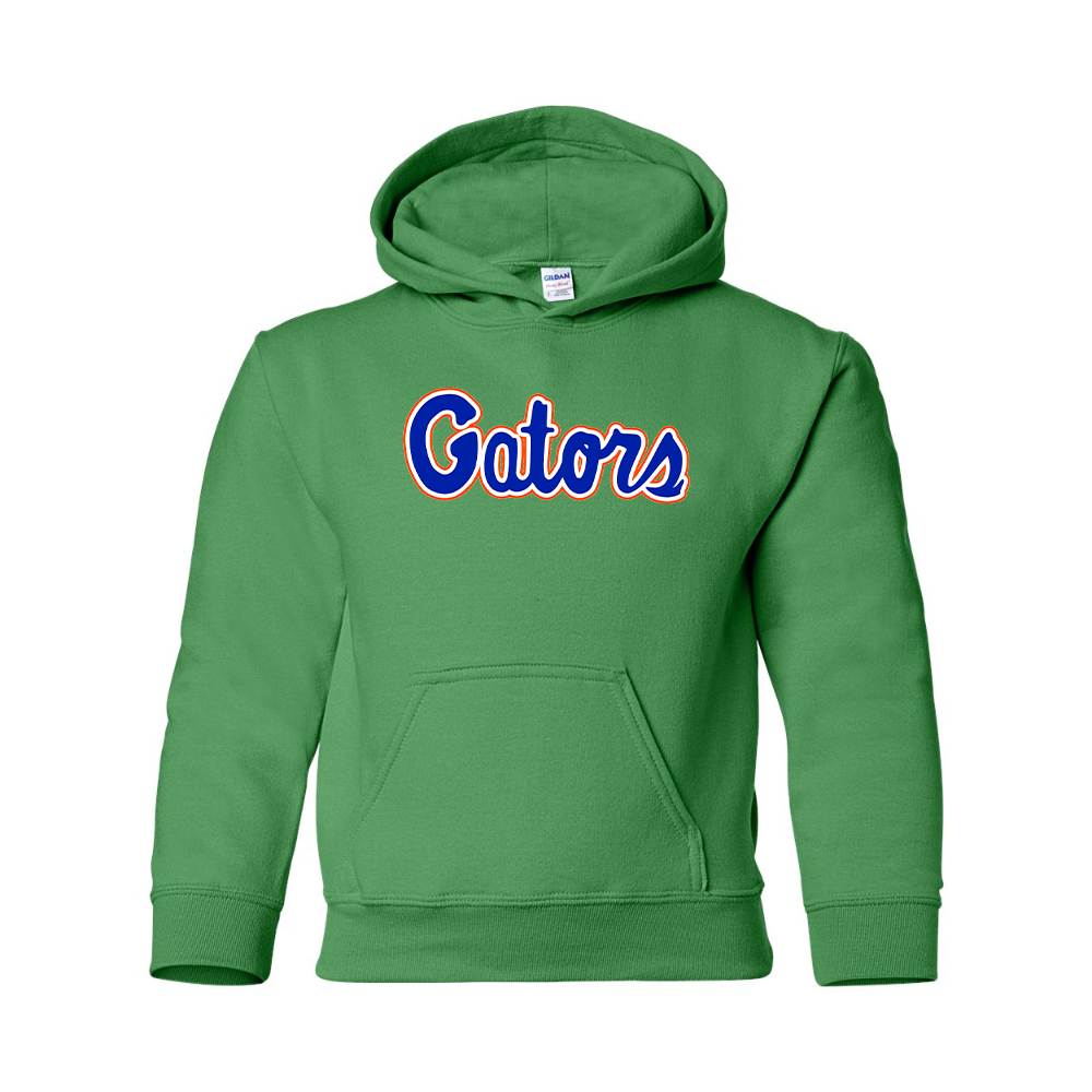 Youth   Florida Gators Script  Gildan Heavy Blend  Hooded Sweatshirt