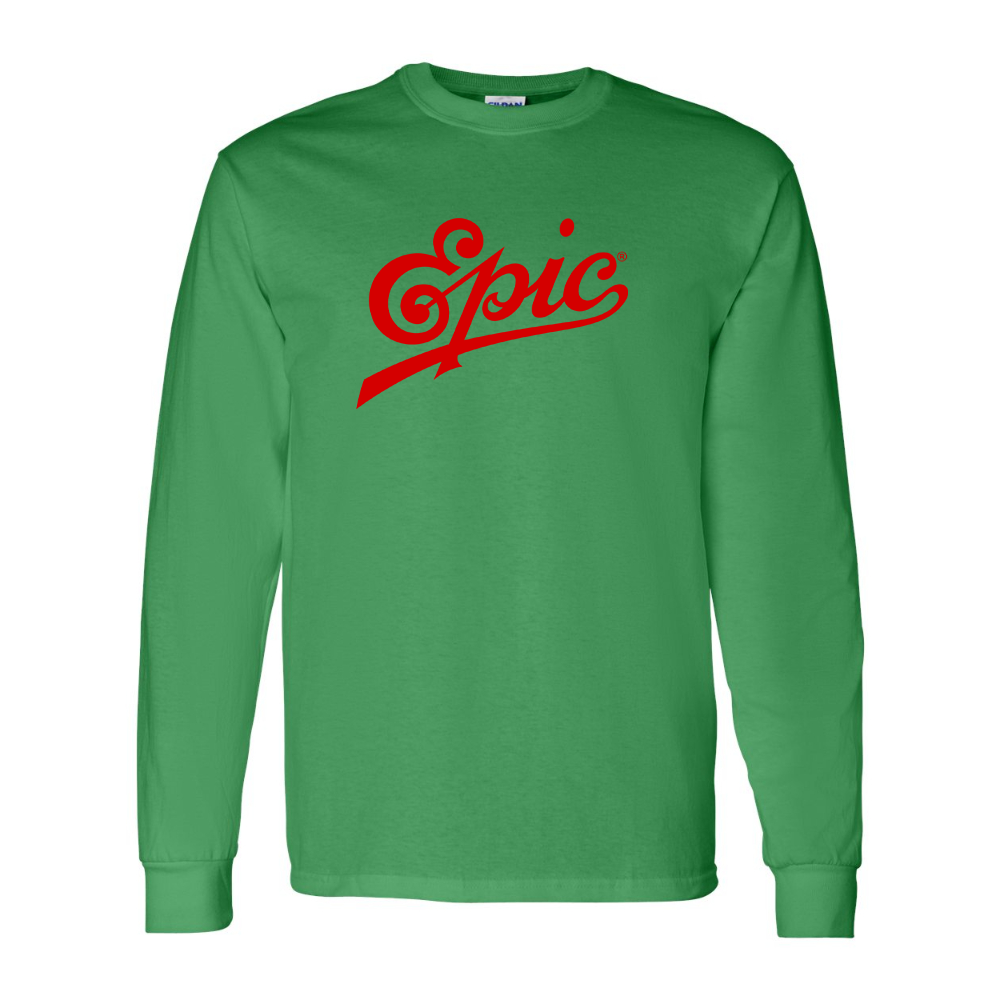 Men's Epic Records  Gildan Heavy Cotton Long Sleeve T-Shirt