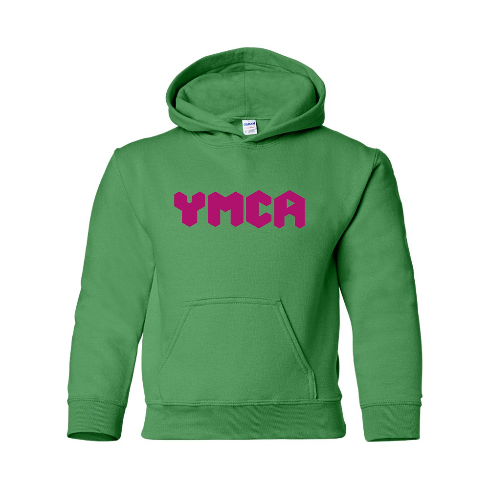 Youth  YMCA Mauve Gildan Heavy Blend  Hooded Sweatshirt