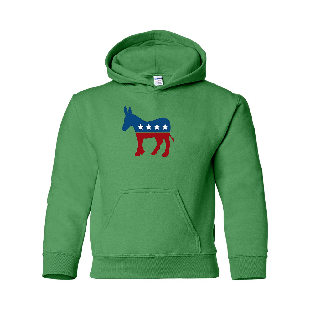 Youth Democrat Election Symbol Gildan Heavy Blend  Hooded Sweatshirt
