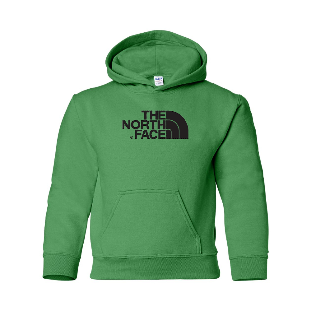 Youth  The North Face Black Gildan Heavy Blend  Hooded Sweatshirt