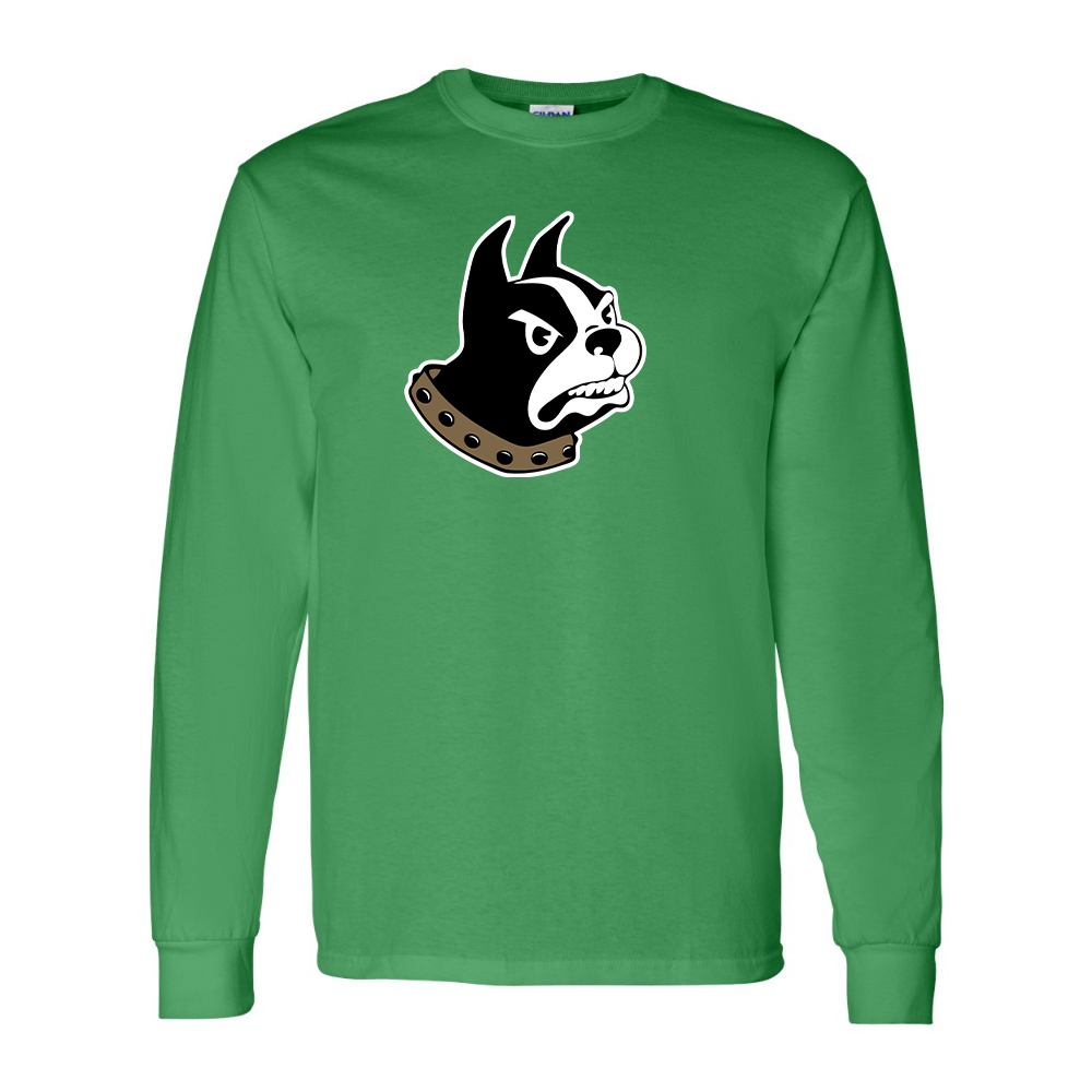 Men's Woffrd Terriers  Gildan Heavy Cotton Long Sleeve T-Shirt